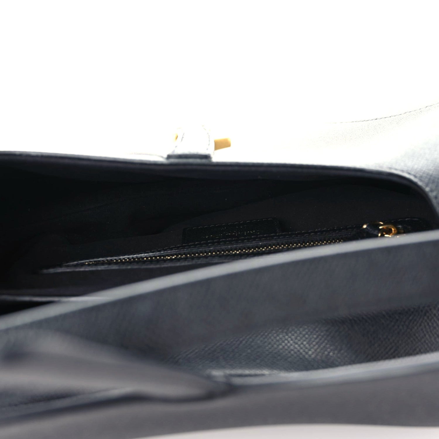 Christian Dior Grained Calfskin Saddle Bag Black 7 of 13