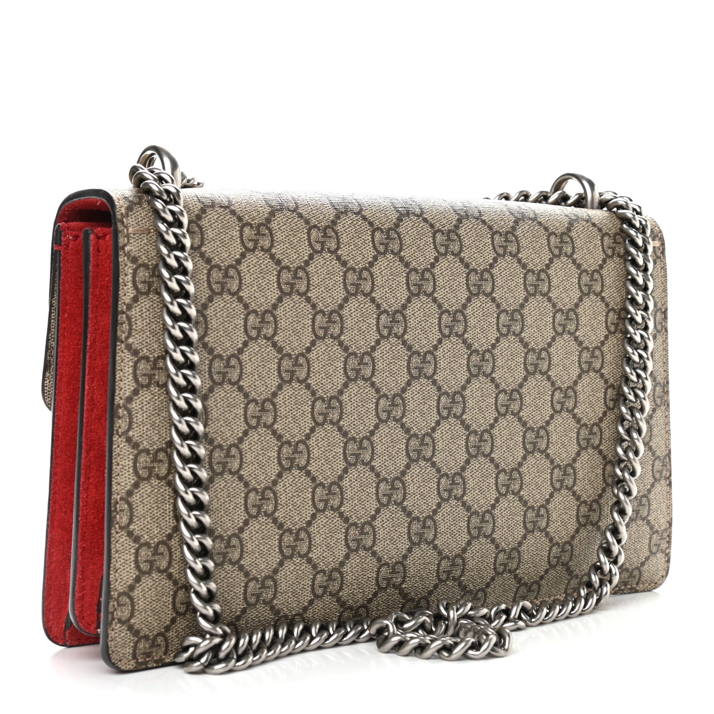 GG Supreme Monogram Small Dionysus Shoulder Bag Red