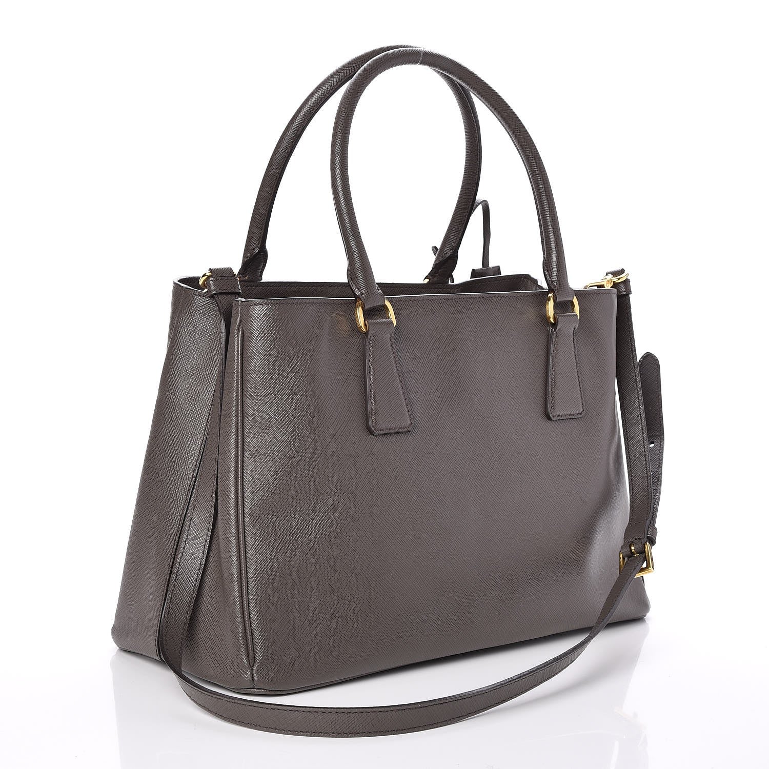 Prada Saffiano Lux Small Tote Grafite 4 of 9