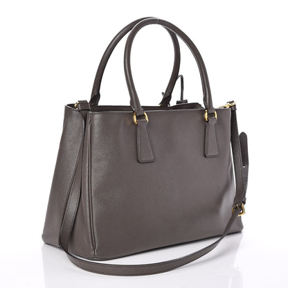 Prada Saffiano Lux Small Tote Grafite 4 of 9