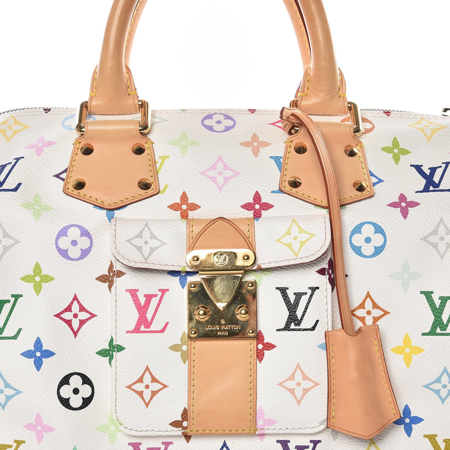 Monogram Multicolor Speedy 30 White