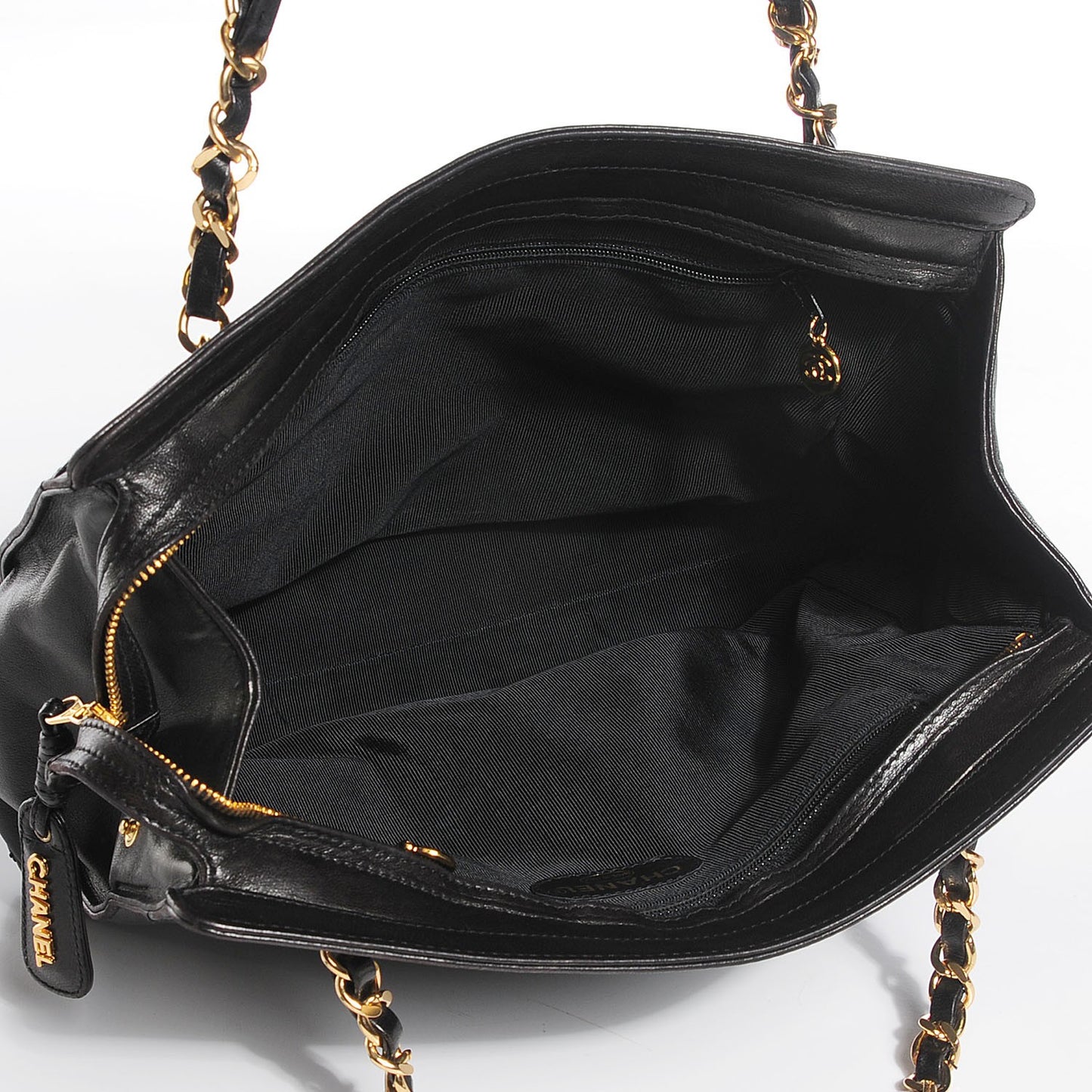 Lambskin CC Shoulder Bag Black