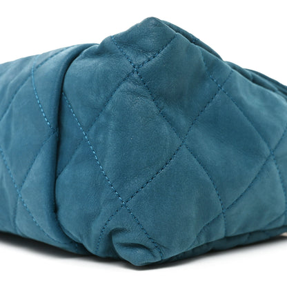Chanel Iridescent Calfskin Large Chic Quilt Flap Blue 10 of 10
