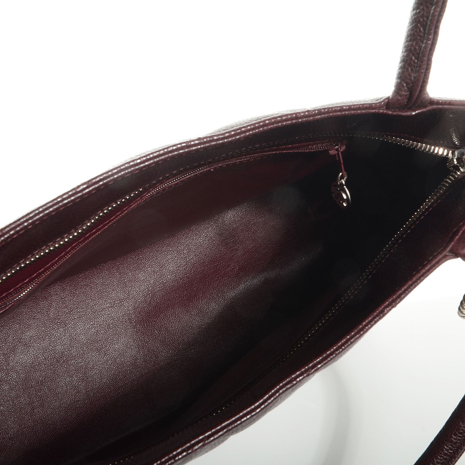Chanel Caviar Medallion Tote Bordeaux 6 of 8