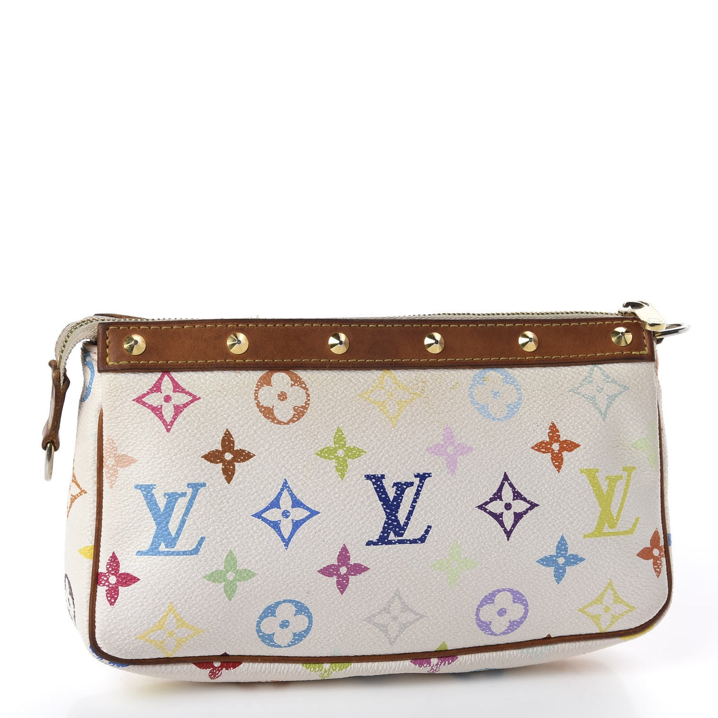 Monogram Multicolor Pochette Accessories White