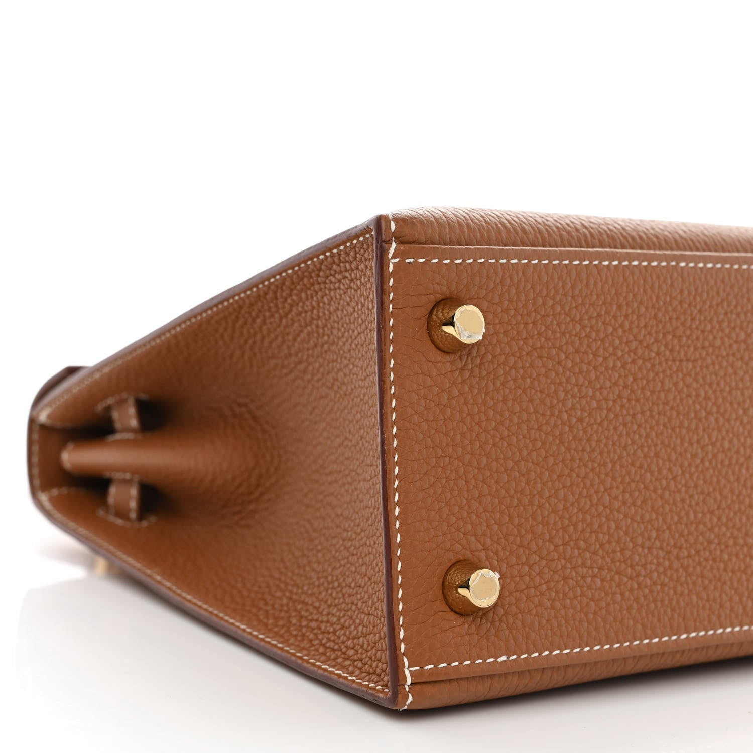 Hermes Togo Horseshoe Kelly Sellier 25 Gold Jaune D'Or 9 of 12