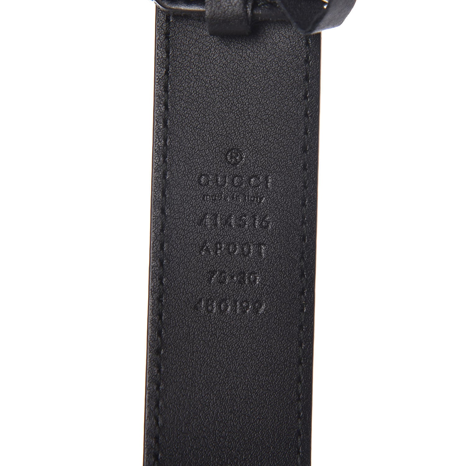 Gucci Calfskin Double G 30mm Belt 75 30 Black 6 of 7