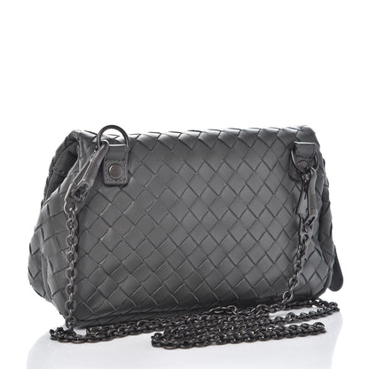 Bottega Veneta Nappa Intrecciato Mini Chain Messenger Light Grey 3 of 8