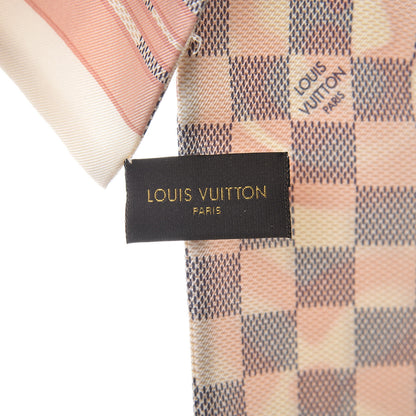 Louis Vuitton Silk Damier Azur Tahitienne Bandeau Rose Ballerine 5 of 6