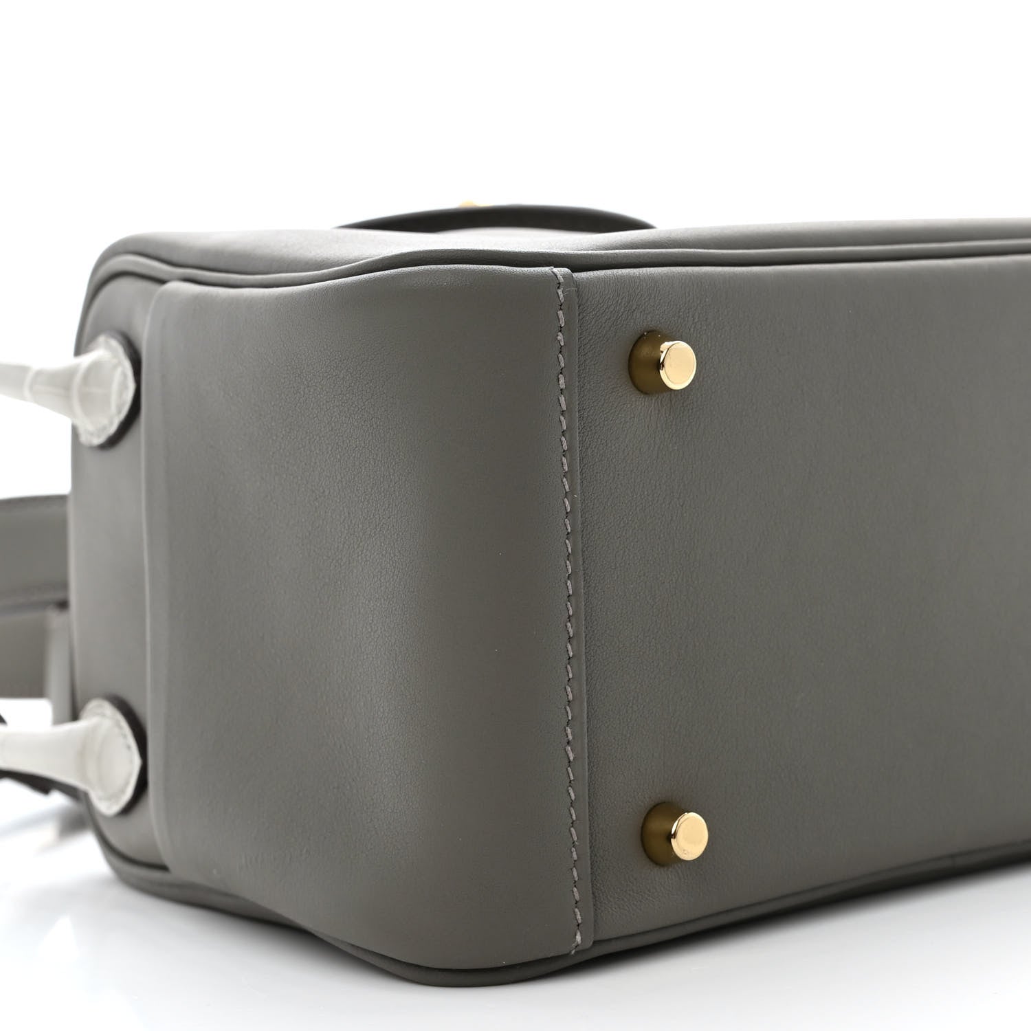 Hermes Swift Matte Alligator Mini Touch Lindy 20 Gris Meyer 9 of 11