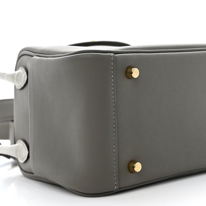Hermes Swift Matte Alligator Mini Touch Lindy 20 Gris Meyer 9 of 11