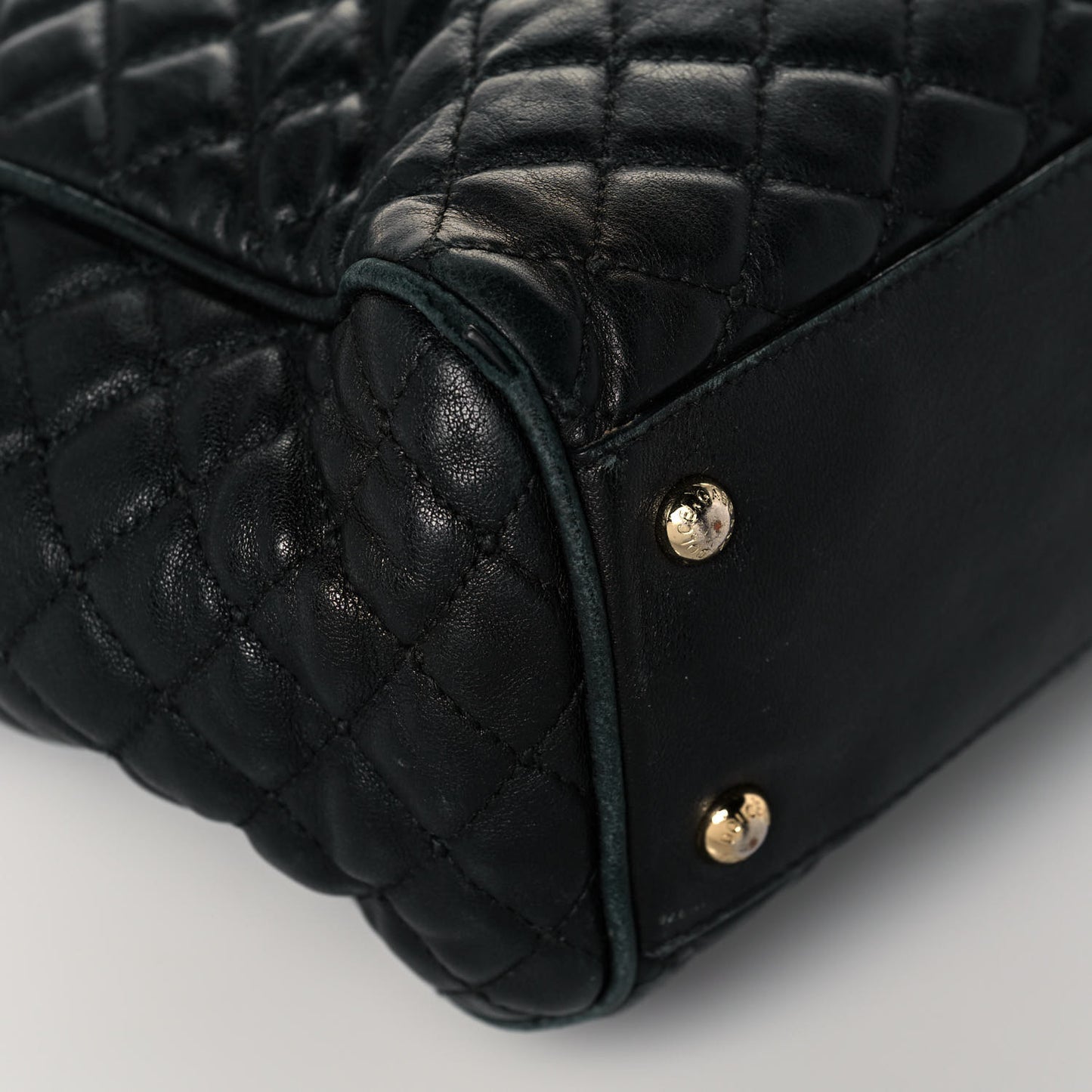 Calfskin Quilted Tote Black