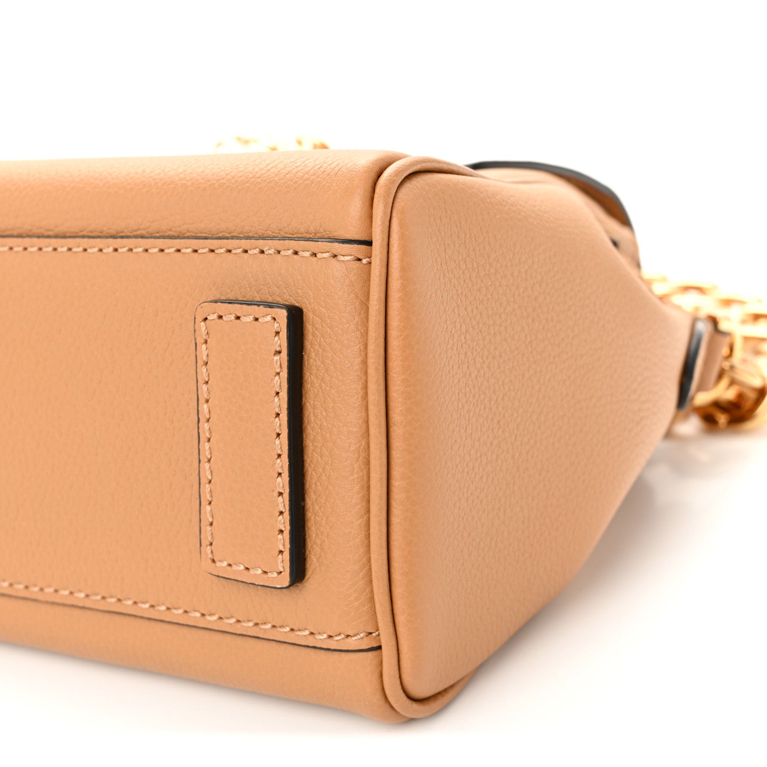 Versace Grained Calfskin Small La Medusa Top Handle Bag Brown 9 of 9