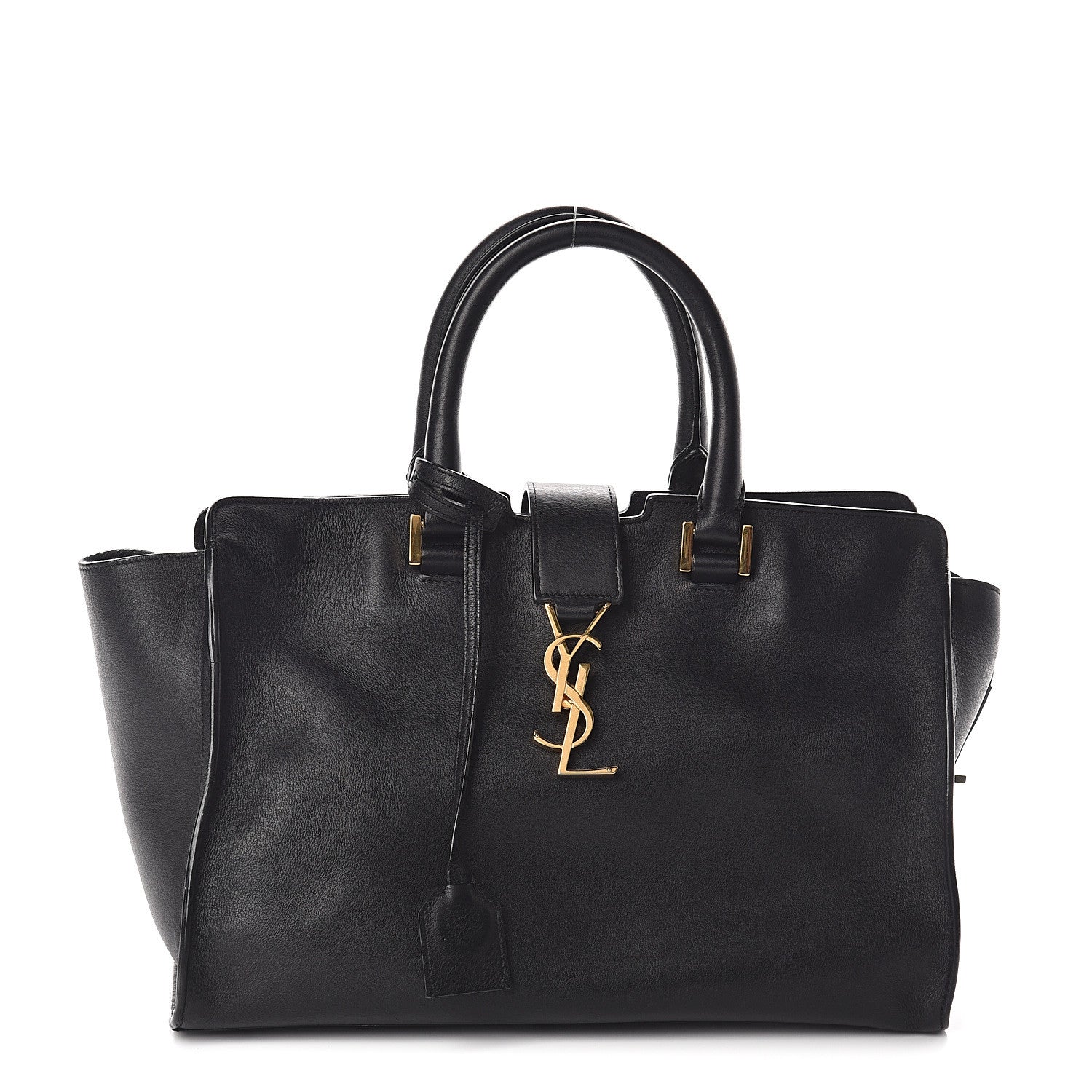Saint Laurent Calfskin Small Monogram Cabas Black 1 of 7
