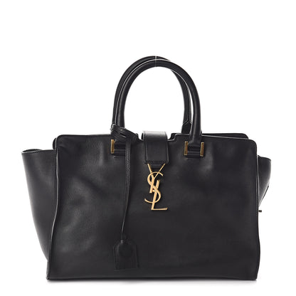 Saint Laurent Calfskin Small Monogram Cabas Black 1 of 7