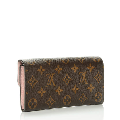 Louis Vuitton Monogram Emilie Wallet Rose Ballerine 3 of 8