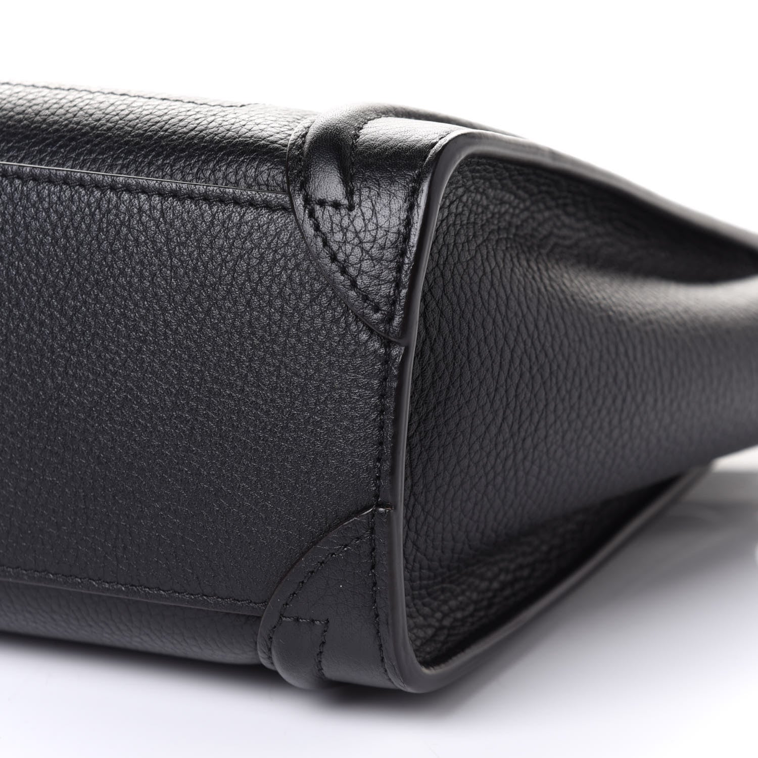 Celine Drummed Calfskin Nano Luggage Black 9 of 9