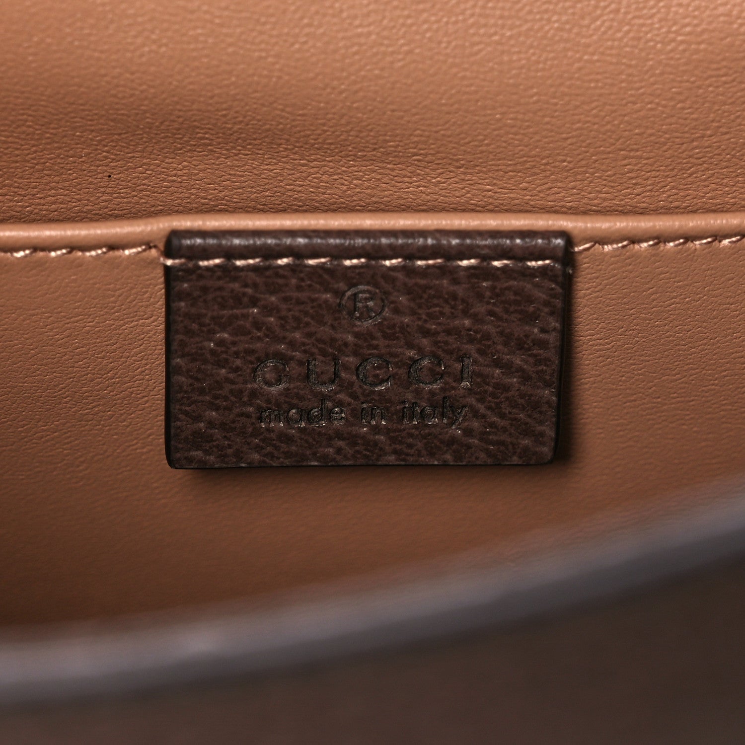 Gucci Monogram Jumbo GG Textured Dollar Calfskin Small Diana Tote Bag Camel Ebony New Acero 6 of 10