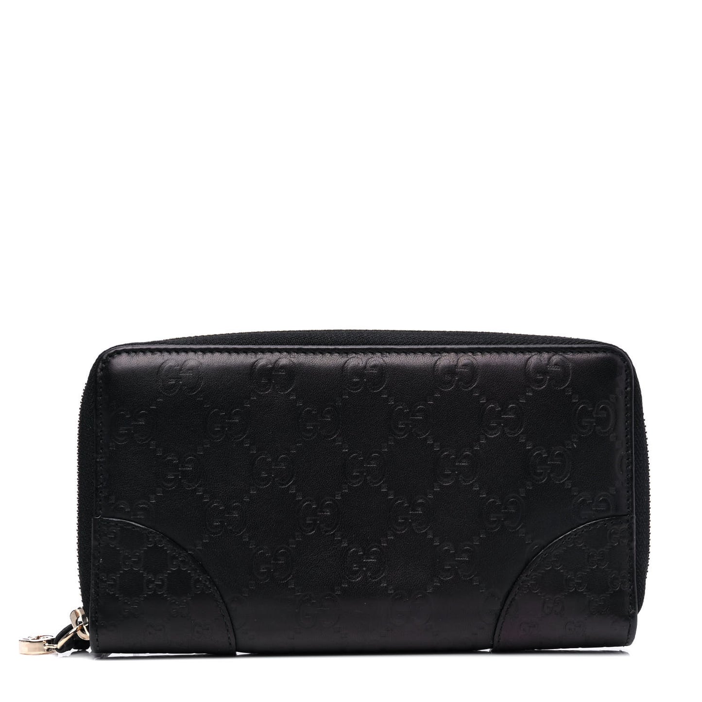 Guccissima Signature Microguccissima Bree Zip Around Wallet Black