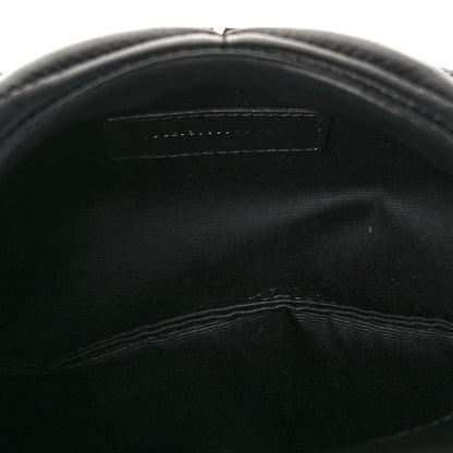 Saint Laurent Lambskin Monogram Loulou Puffer Pouch Clutch Black 6 of 12
