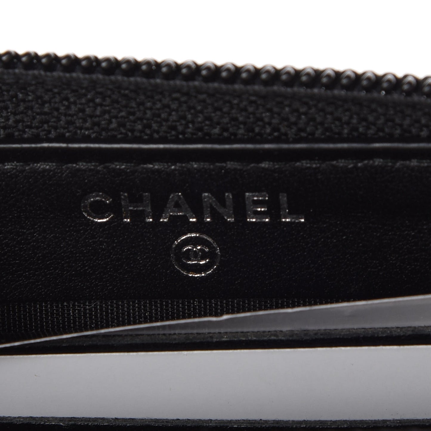 Caviar Quilted Small Boy Zip Around Wallet Black