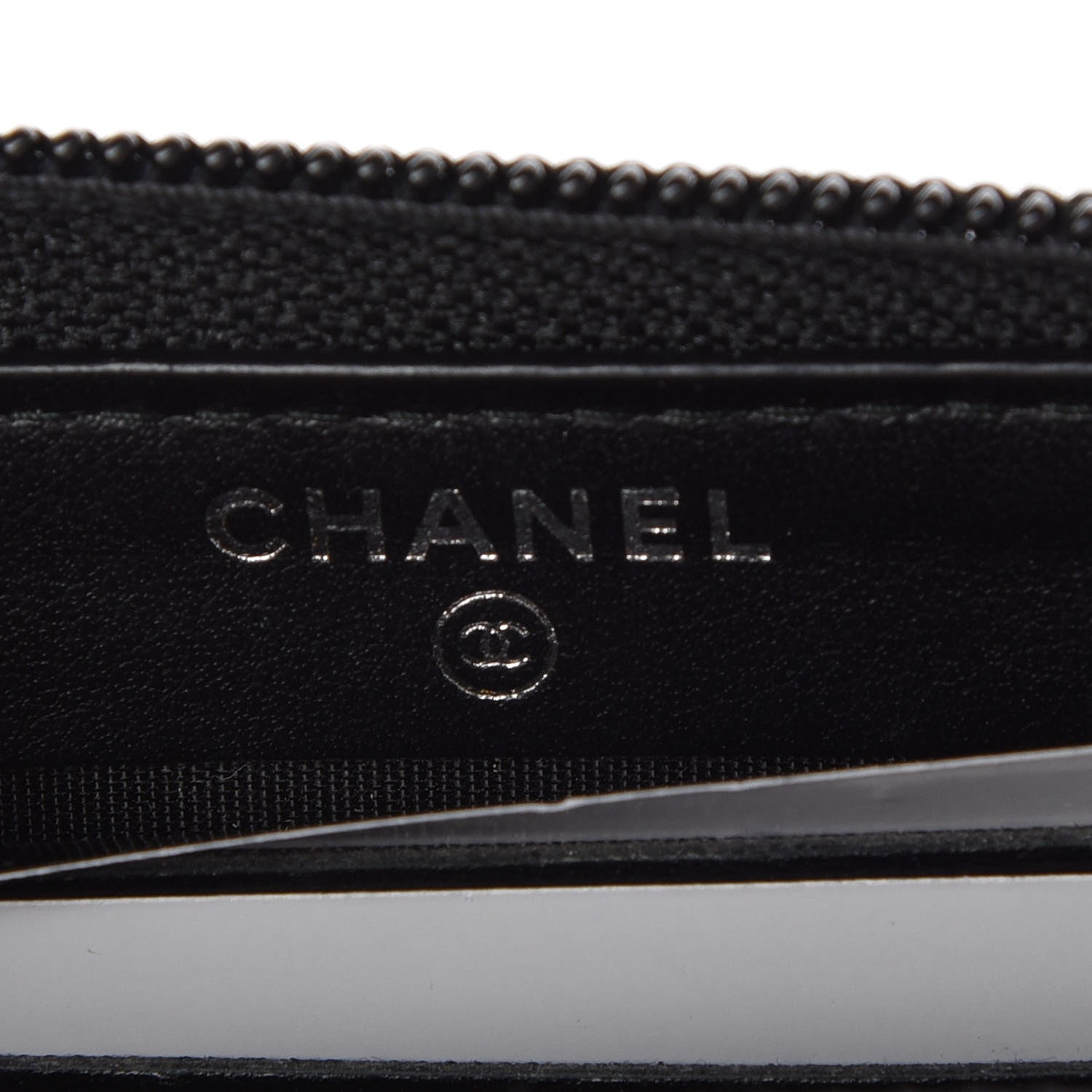 Chanel Caviar Quilted Small Boy Zip Around Wallet Black 6 of 9
