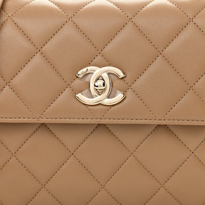 Chanel Lambskin Quilted Small Trendy CC Dual Handle Flap Bag Beige 8 of 11