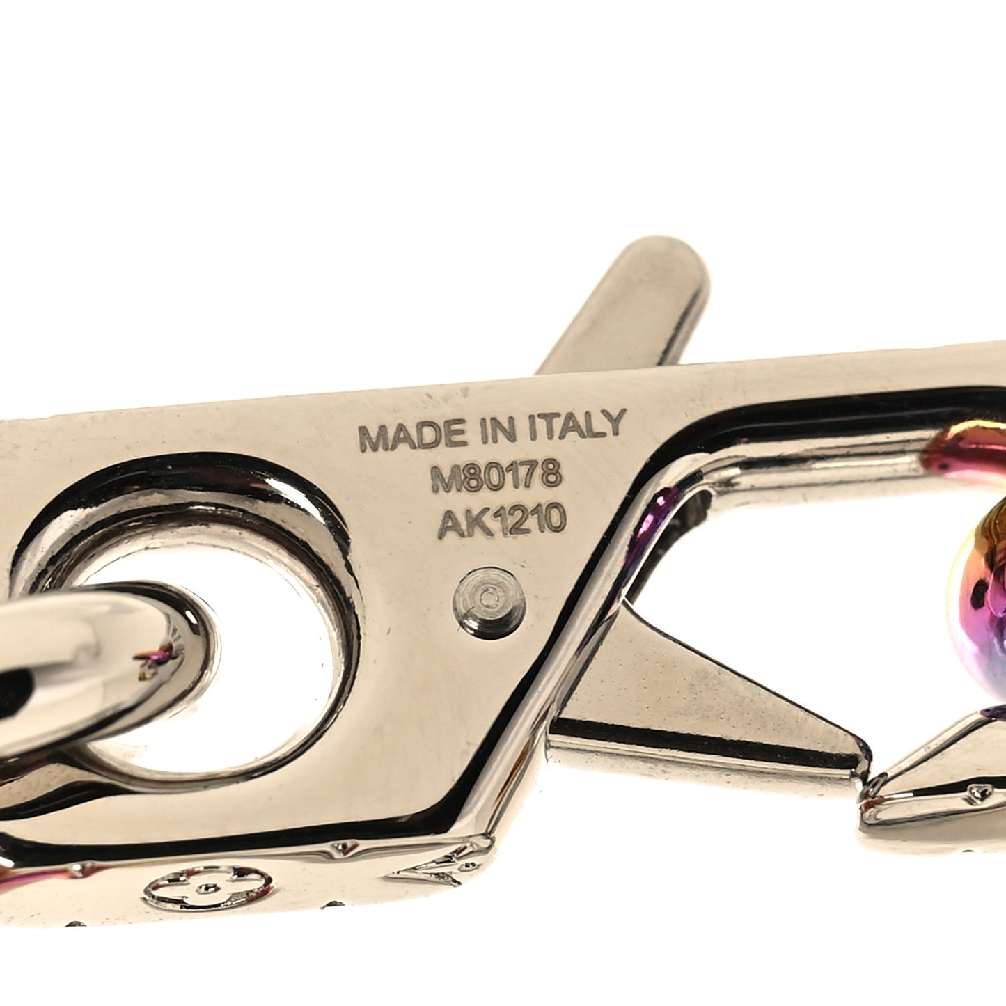 Metal Signature Chain Bracelet Rainbow