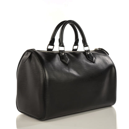 Louis Vuitton Epi Speedy 30 Black 2 of 8