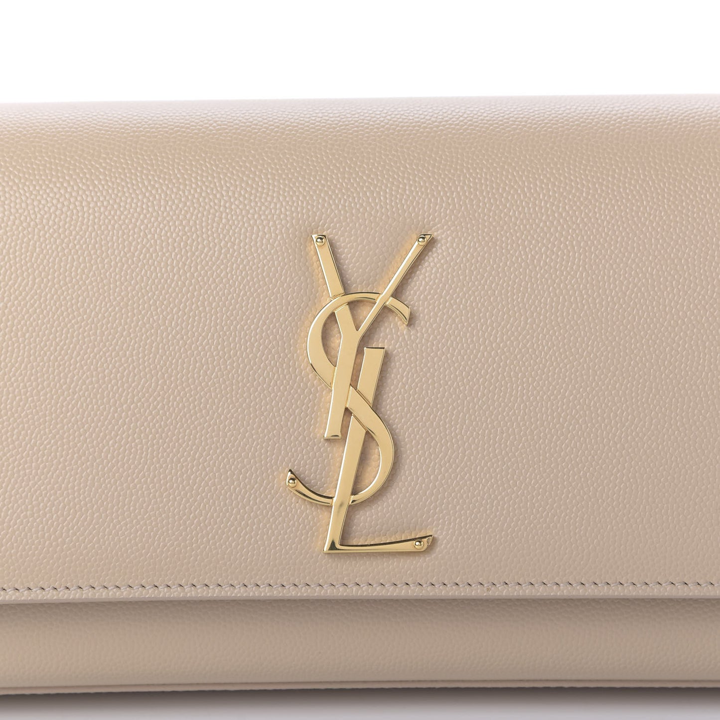 Grain De Poudre Classic Monogram Cassandre Clutch Nude Powder