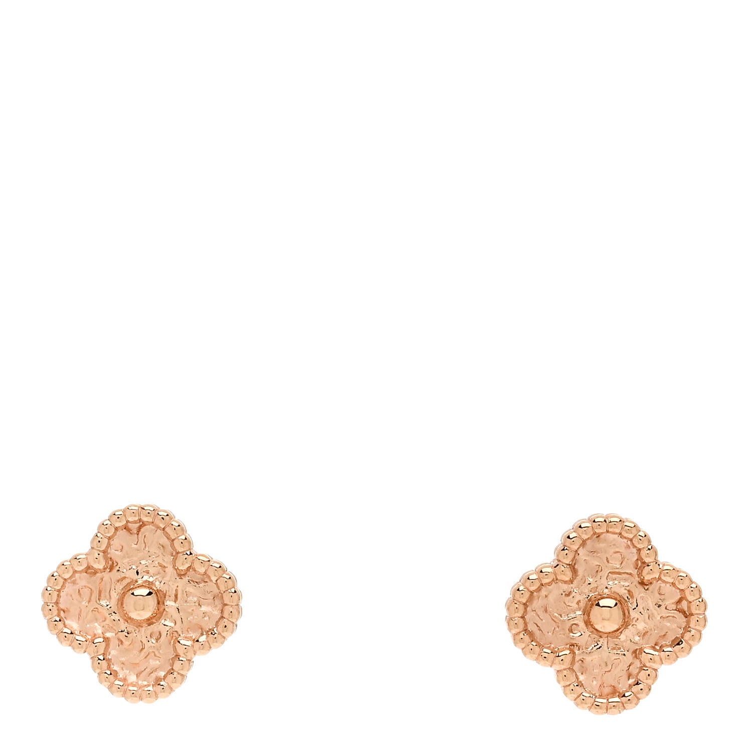 Van Cleef & Arpels 18K Rose Gold Sweet Alhambra Earrings 1 of 5
