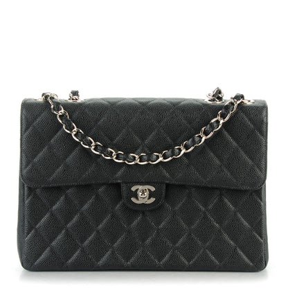 Chanel Caviar Jumbo Single Flap Black 1 of 7
