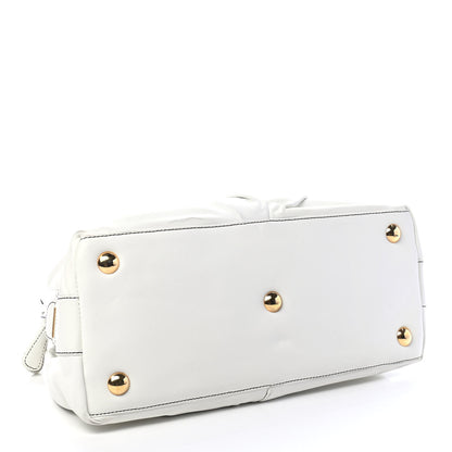 Valentino Garavani Lambskin Woven Couture Bag White 4 of 9
