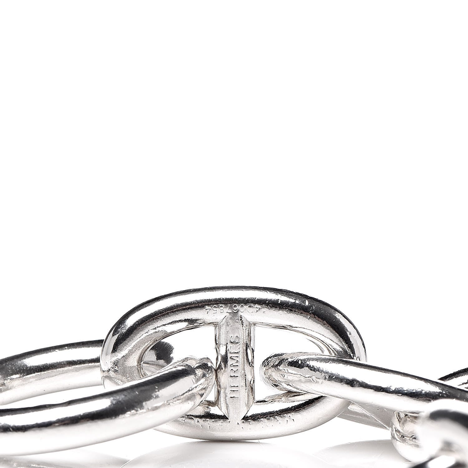 Hermes Sterling Silver Very Large Chaine D'Ancre Bracelet 13 4 of 6
