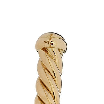 David Yurman 18K Yellow Gold 4mm Cablespira Bracelet 4 of 4