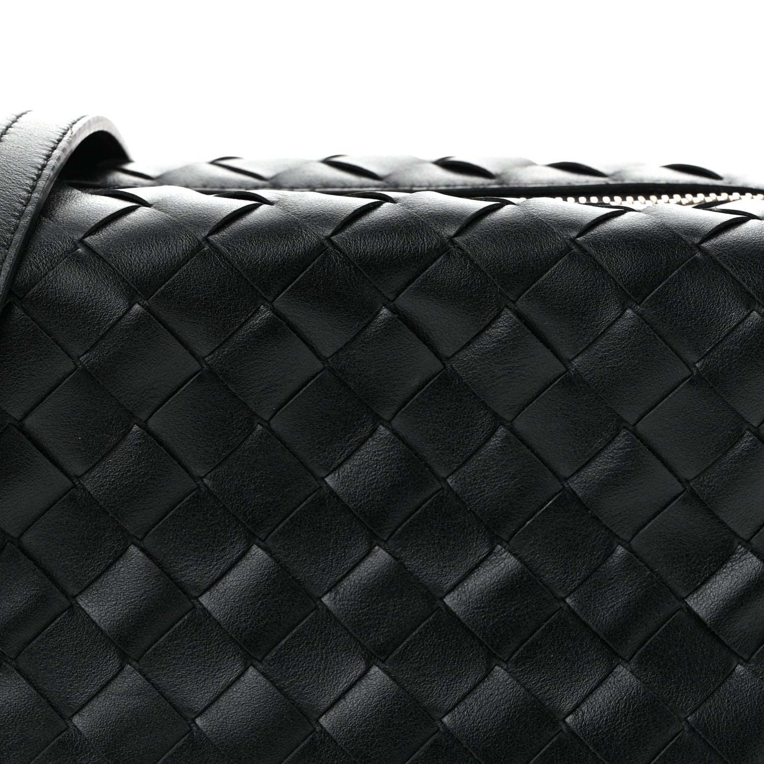 Bottega Veneta Calfskin Intrecciato Small Loop Top Handle Black 8 of 11