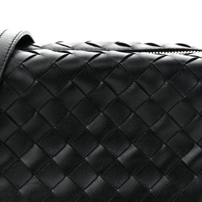 Bottega Veneta Calfskin Intrecciato Small Loop Top Handle Black 8 of 11