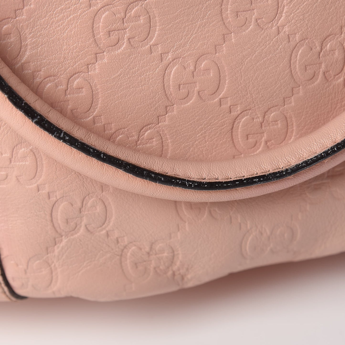 Guccissima Small Gold D Ring Tote Pink