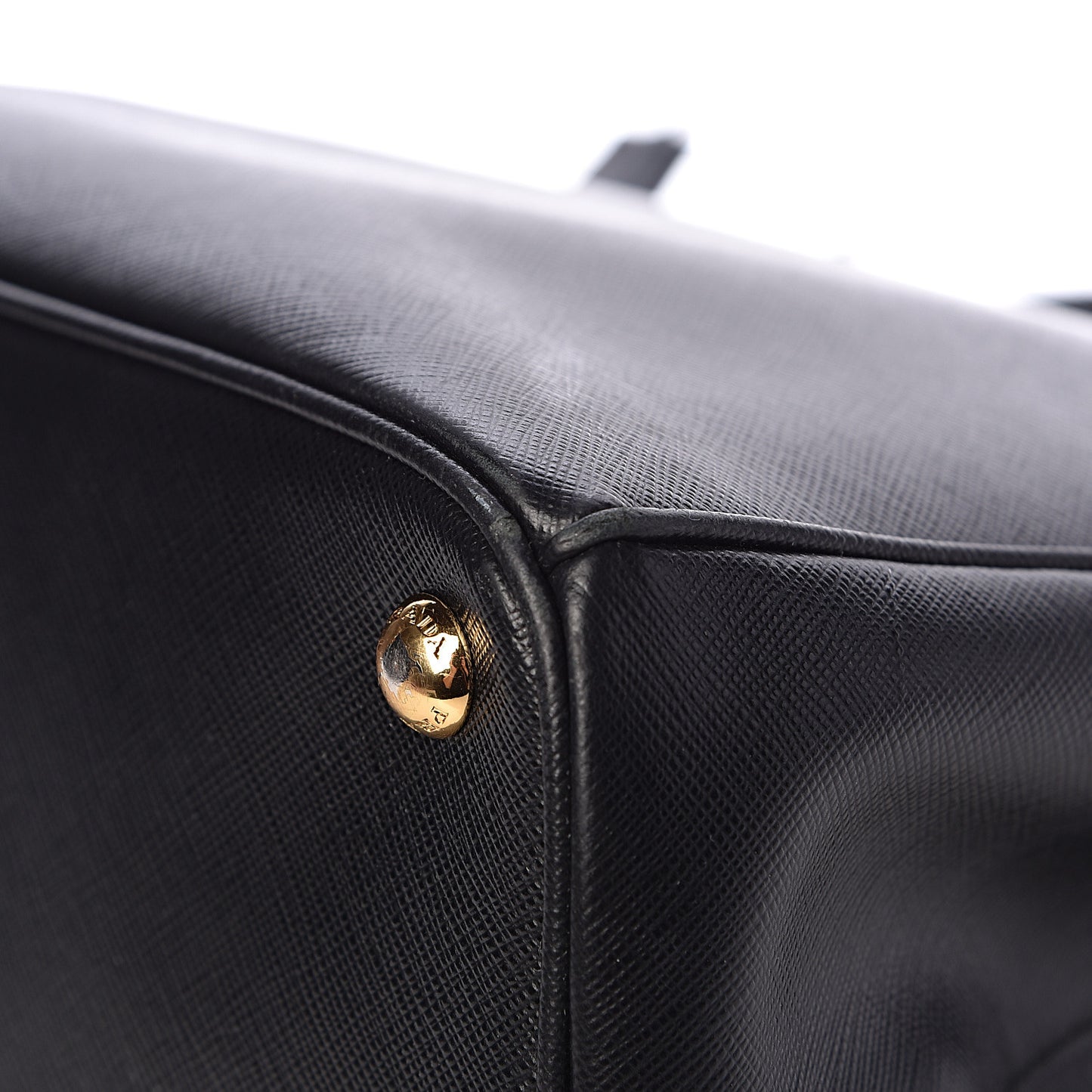 Saffiano Large Galleria Double Zip Tote Black