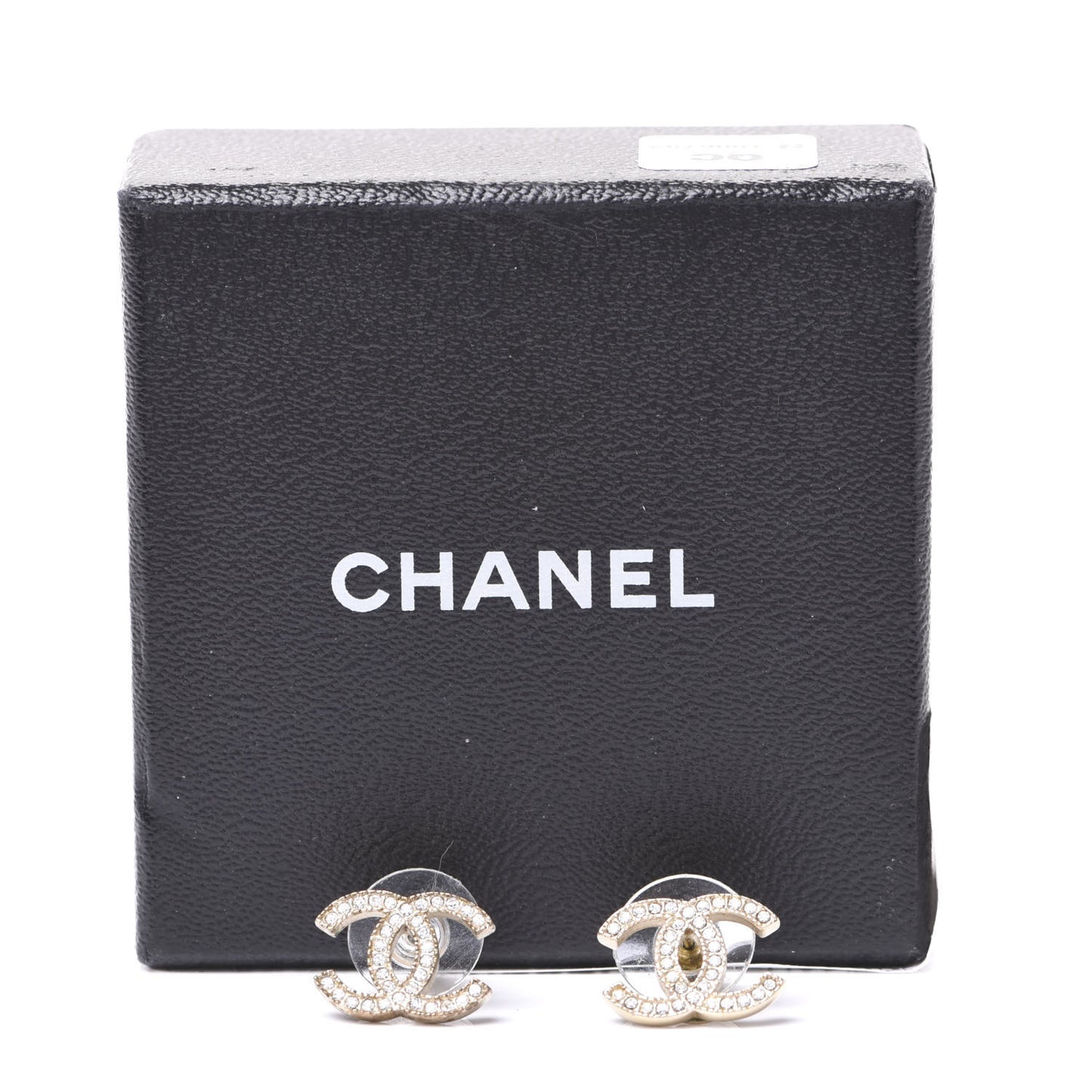 Crystal CC Earrings Gold