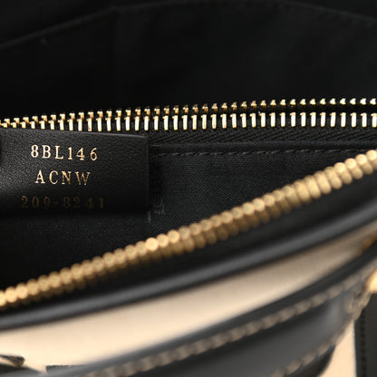 Fendi Canvas Vitello King Logo Embroidered Medium By The Way Boston Bag Grezzo Black 7 of 10