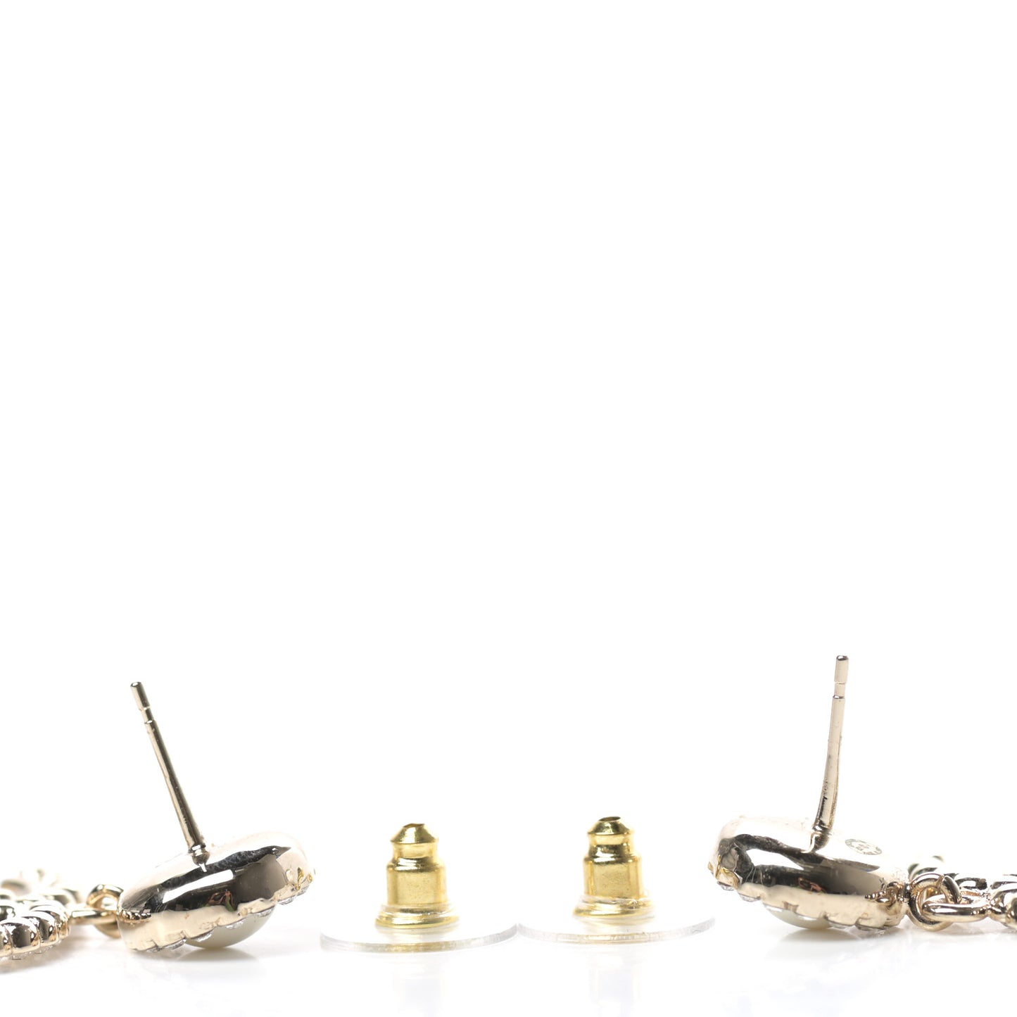 Crystal Pearl Bow-tiful CC Drop Earrings Gold