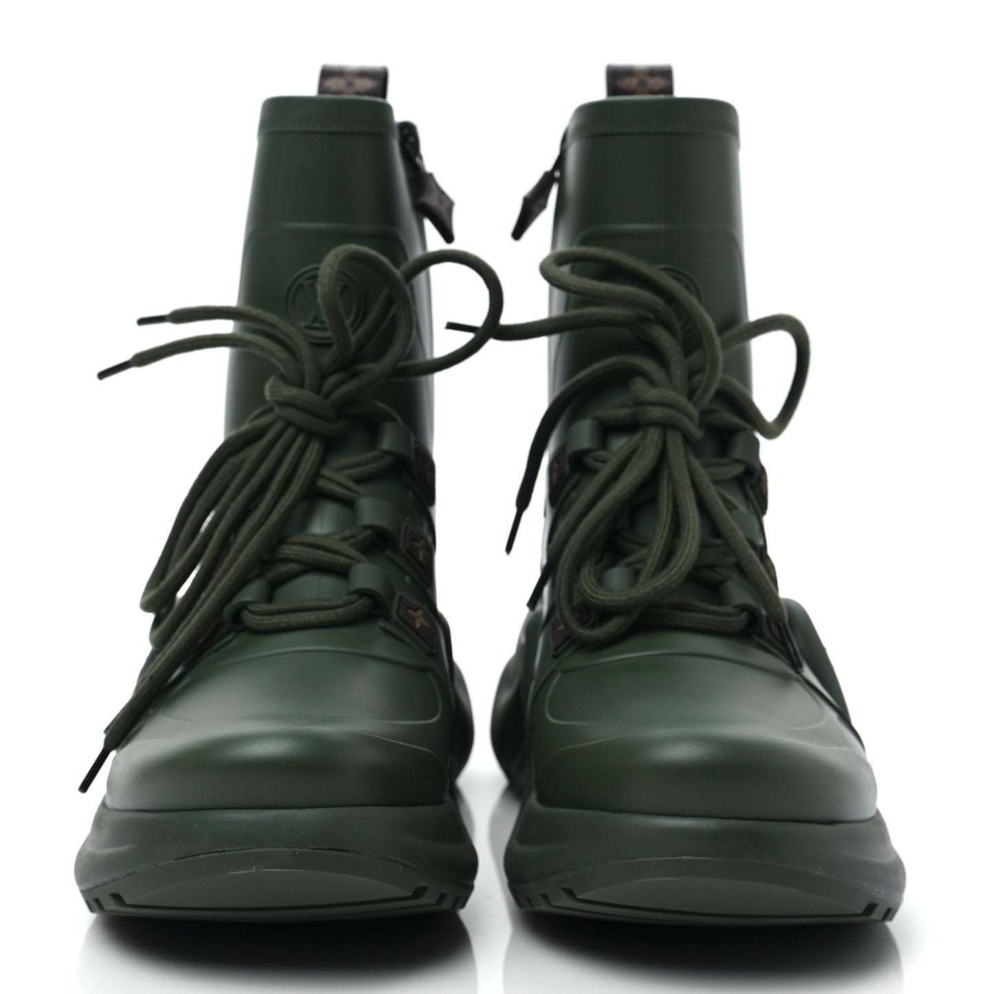 Mat Rubber Monogram LV Archlight Sneaker Boots 38 Kaki