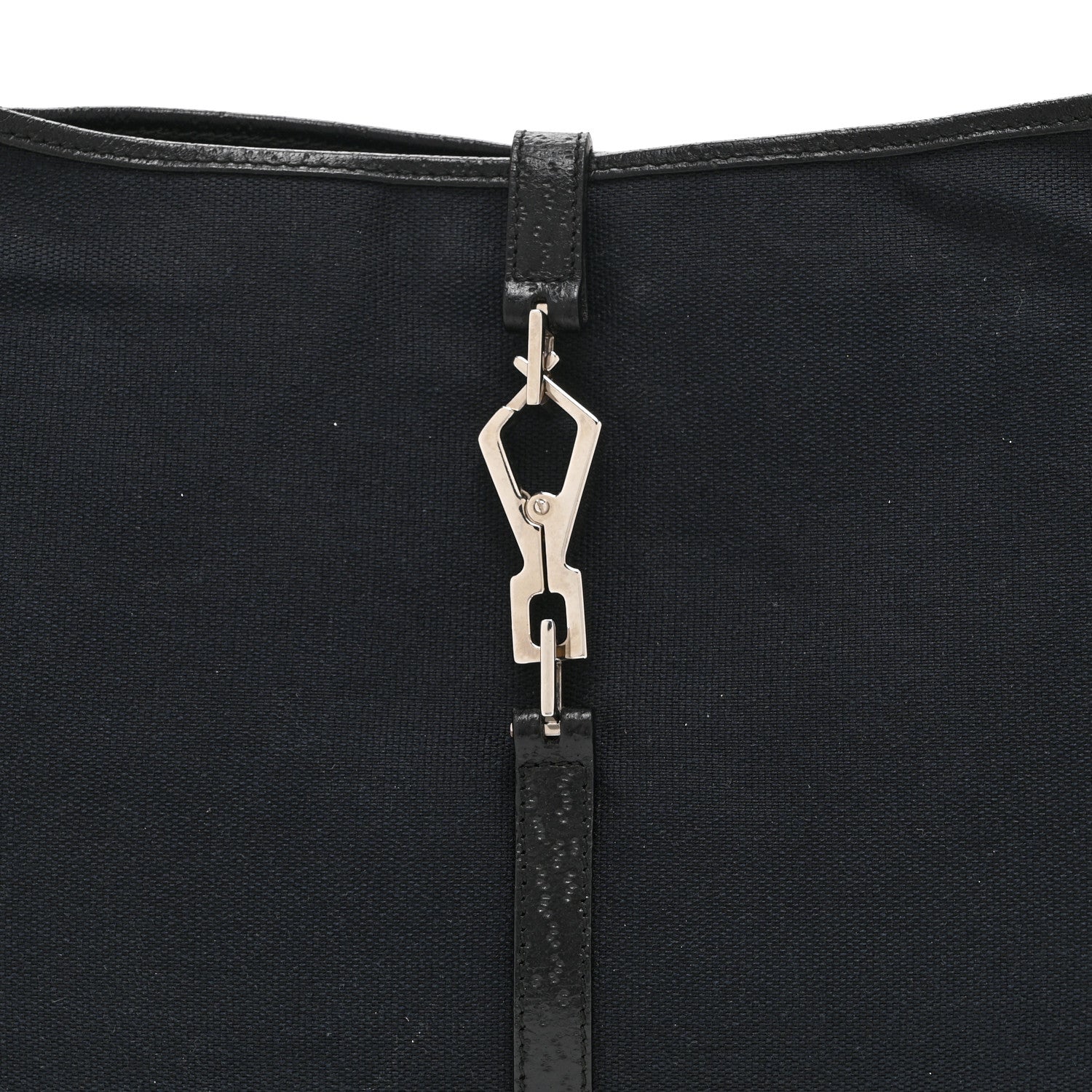 Gucci Canvas Small Jackie O Hobo Black 8 of 10