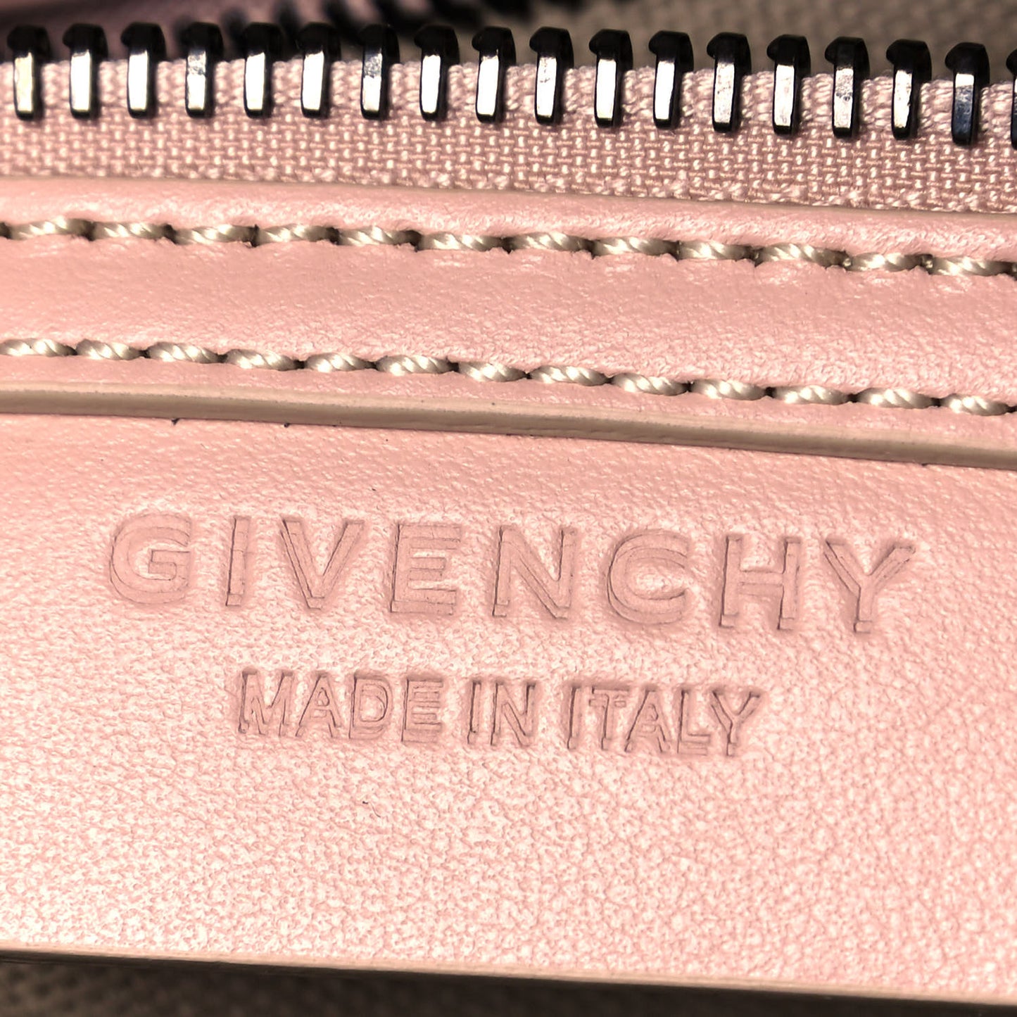 Metallic Calfskin Mini Antigona Light Pink