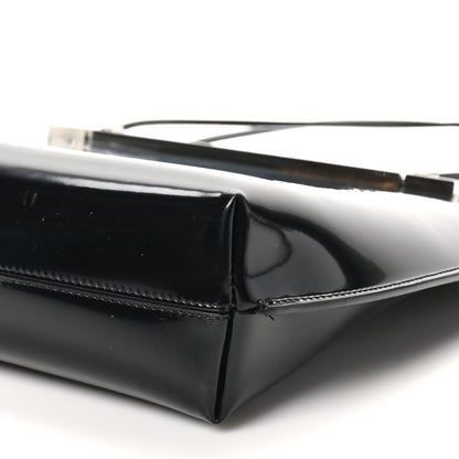 Saint Laurent Patent Calfskin Suzanne Shopping Tote Black 15 of 17