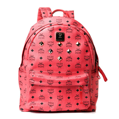 MCM Visetos Medium Sprinkle Stud Stark Backpack Corail 1 of 7