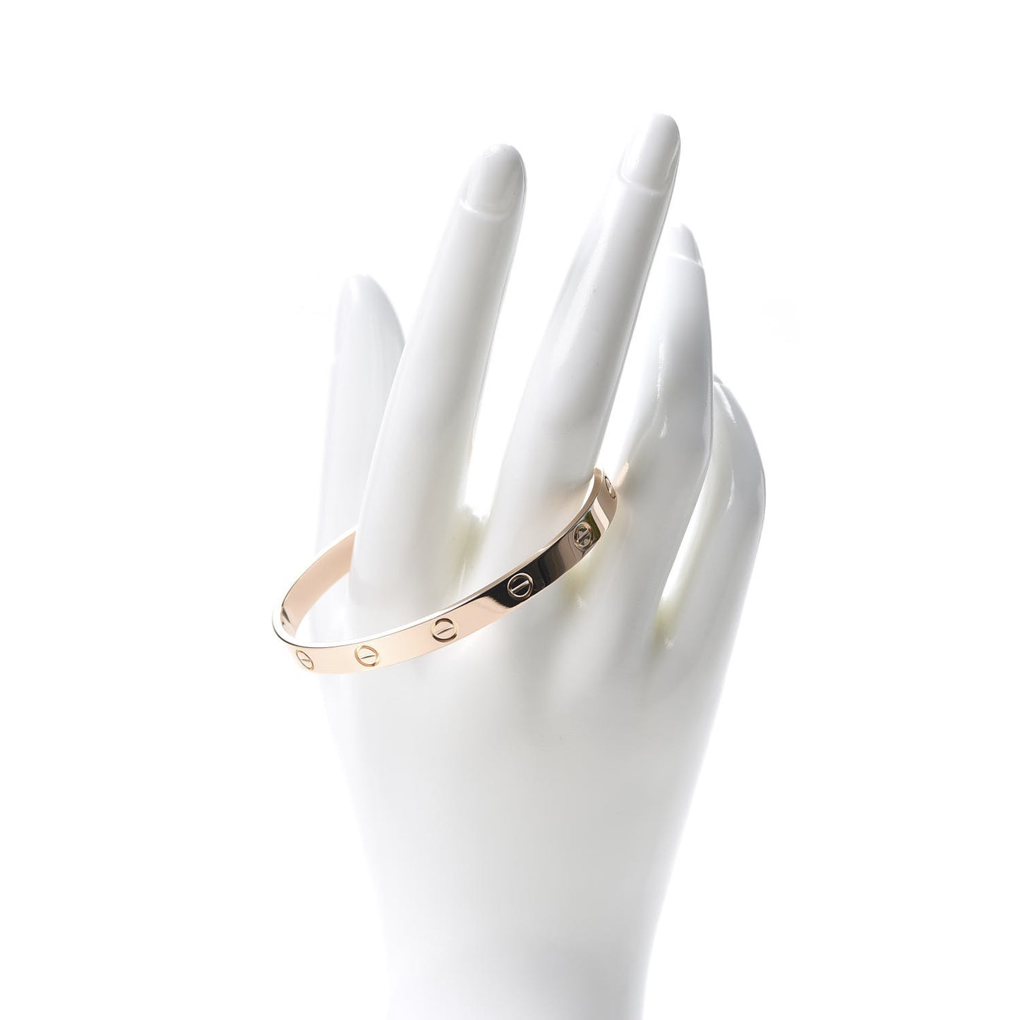 18K Pink Gold LOVE Cuff Bracelet 18
