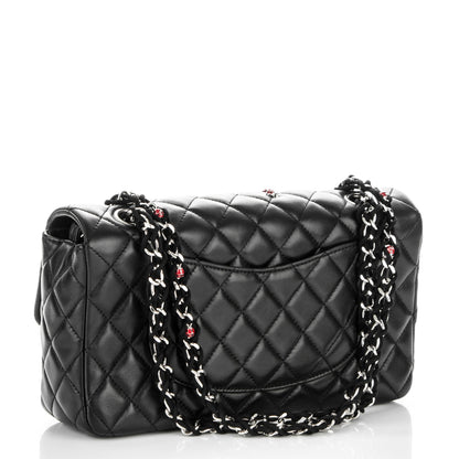 Chanel Lambskin Quilted Medium Ladybug Flap Black 3 of 7