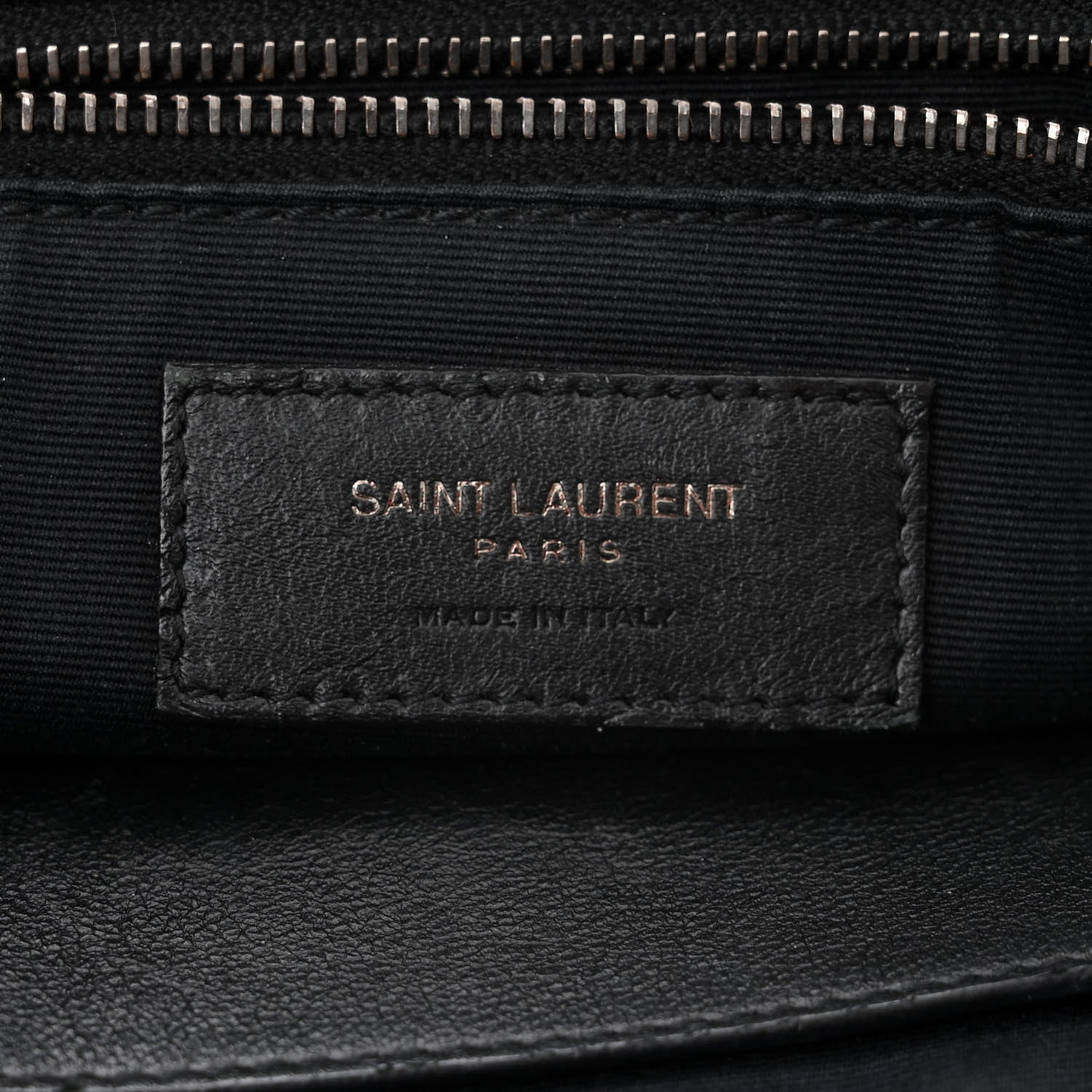 Saint Laurent Crinkled Calfskin Matelasse Monogram Medium Niki Chain Satchel Black 6 of 11
